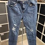 Old Navy  Boyfriend Mid Rise Blue Distressed Women's Jeans Tall Photo 0