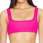 Good American Always Fits Khloe Scoop Bikini Top in Pink Glow XXS/XS NEW Photo 3