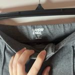 Lands' End Land’s End Gray Starfish High Rise Pintuck Straight Leg Ankle Pants Size S Tall Photo 5