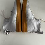 Nike  White and Brown Athletic Shoes with‎ Gum Sole Photo 3