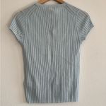 J.Crew New ribbed featherweight cashmere T-shirt in Fresh Air, Size Small Photo 3