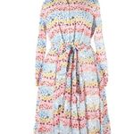 NWT Boden Kitty in Ivory Rainbow Leopard Button Photo 4