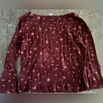 Old Navy Girls  Square Neck Printed Rib Knit Tee Size L 10-12 Floral Photo 1