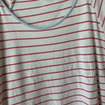 LAKE Pajamas short sleeve tee sorbet blue trim barbie pink stripes tshirt pima White Size M Photo 3