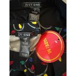 Just One Christmas Lights Holiday Theme Leggings 2 Pcs Women's Medium NWT Black Photo 8