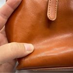 Hobo Vintage Cognac Leather Shoulder Handbag Angelica Purse Bag Tan Photo 9