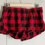 WONDERSHOP Women's Buffalo Plaid 3pc Pajama Shorts Set L Red Size L Photo 3