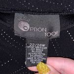 Option Too! Black sequined dressy midi formal skirt Size 22W Photo 4