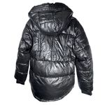 BCBGMAXAZRIA NWT Women’s Metallic Quilted Cropped Puffer Coat Large Photo 6