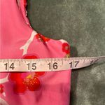Cynthia Rowley #790   Silk Cherry Pink Smocked Dress Photo 9