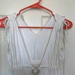 Perry Ellis  XS/S‎ White Deep V-Neck Beach Coverup Dress Photo 2