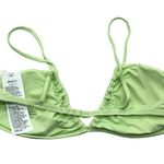 RVCA Solid Trilette Bikini Top Green L/12 Photo 3