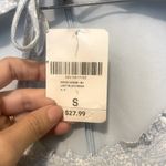 Forever 21 NWT  Cut Out Mini Dress Floral Whimsical  Blue Sm Cottagecore Playful Photo 5