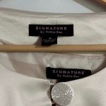Robbie Bee Signature by Satin Jacket & Dress Set NEW Women 10 Beige Knee Length Photo 3