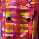 vintage 80s Teri Jon‎ by Rickie Freeman silk 2 piece skirt suit size 12 summer Red Photo 2