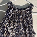 Veronica M  Navy and White Patterned Women's Top size small Photo 2