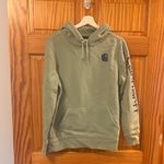 Carhartt  Size Large Mint Green Hooded Sweatshirt Photo 1