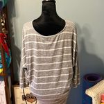 Market & Spruce Gray Long Sleeve top Photo 1