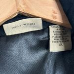 Ruff Hewn Vtg  black genuine leather coat jacket size XL 90s festival fall Photo 5