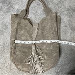 DV by Dolce Vita Large Gray Taupe Fringe Hobo Bag Photo 11