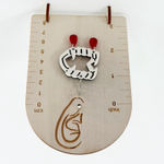 Vampire Teeth Earrings, Novelty Earrings, Halloween Horror Vampire White Photo 3