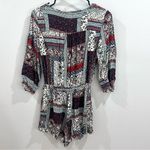 Mossimo Supply Co Boho vneck patchwork romper size small Photo 1