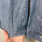 Old Navy  women’s medium wash denim button down long sleeve collar casual shirt M Photo 2