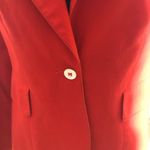 Evan Picone  Red Linen Cotton Blazer Jacket Small Photo 9