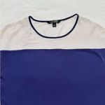 Ralph Lauren Lauren  Women’s Sleeveless Navy Blue Top – Mesh Yoke, Size S Photo 1