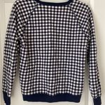 Draper James Navy Gingham sweatshirt  Photo 2