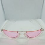 None Clear & Pink Sunglasses Photo 4