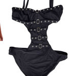 Tripp NYC  Buckle Monokini Black Grunge Goth Street Size Small Photo 0