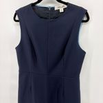 Diane Von Furstenberg  DVF Navy Blue Sleeveless Sheath Dress Quiet LuxurySize 12 Photo 2