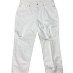 Old Navy *NWT  Curvy OG Loose Fit Mid Rise Jeans Womens Plus 18 White Distressed Photo 0