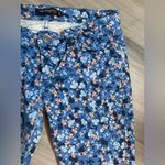 Levi's Women’s Levi’s Blue Floral Design Fitted 524 Jeans 29x32 Vintage Low Rise Pants Photo 3