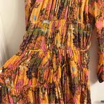 ALC Frank A.L.C. Valentina Gathered Floral-Print Silk-Crepon Maxi Dress 6 Photo 8