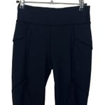 Lululemon Game Point Crop 23 Leggings Women’s Size 4 Black Pockets Drawcord Photo 4