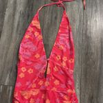 Revolve NWT Superdown  Petriana Halter Mini Dress in Pink Floral Medium Photo 5