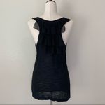 Isabella Rodriguez Black Ruffle Front & Back Women’s Top Photo 6