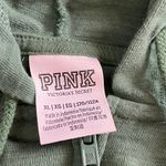 PINK VS Women’s Green Cropped Zip Up Hoodie Sz XL Photo 5