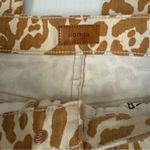 MOTHER The Hustler Ankle Fray Jeans In Prowl Size 25 Animal Print Yellow Photo 5