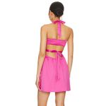 MORE TO COME Kristen Halter Mini Dress in Pink Size XL Photo 1