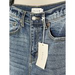 Cello  Jeans Sz 3 Womens High Rise Straight Leg Raw Split Hem Denim Jeans Photo 2