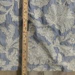 Waverly Grey Liberant Lace Floral Striped Dress Size M Adjustable Straps Blue Size M Photo 11