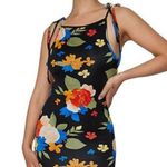We Wore What  Danielle Bernstein Tropicana Dress Womens Plus XXL  Black Floral Maxi Photo 4