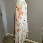 Who What Wear  Pink Floral Hi-Lo Sleeveless Dress Photo 1