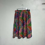 Anna and Frank Pink Silk Vintage Midi Skirt Sz XL Photo 1