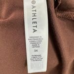 Athleta  Outbound V Neck Top Long Sleeve Chocolate Brown Cotton Plus Size 3X NWT Photo 8