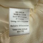 Coldwater Creek  Embellished Denim Jacket‎ Floral Beaded Cream White W18 Photo 2