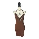 SheIn  SZ S Cut Out Detail Halter Neck Bodycon Dress Photo 3